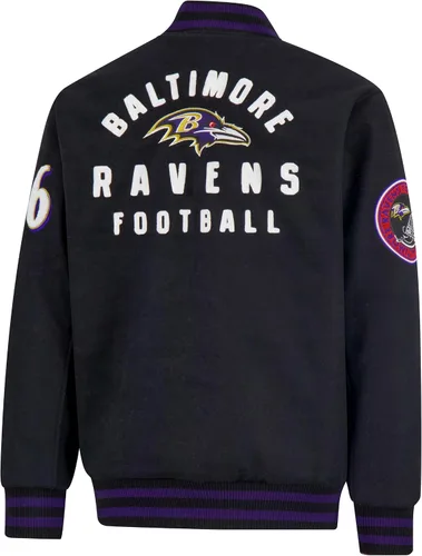 Vista 3 de Ultra Game Men's NFL Official Classic Varsity Coaches Jacket Coat