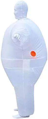 Vista 5 de JOYGLEN Disfraz inflable de cuerpo completo, juego de tela para adultos, divertido traje de Halloween para hombre, disfraz de cosplay
