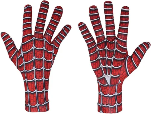 Vista 4 de Halloween Christmas Superhero Mask and Gloves Gift, Cosplay Costumes Mask for KidsAdult