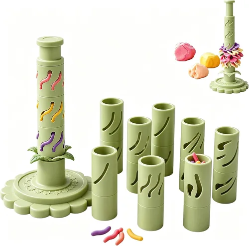 Vista 11 de Modular Clay Bloom Maker, Reusable Press Mold for Polymer and Clay Pink