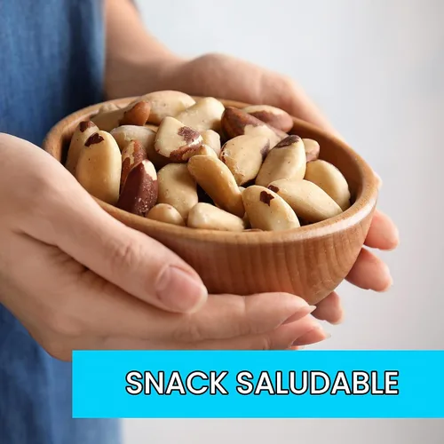 Vista 6 de Jaybee's Nueces de Brasil saladas tostadas – (32 onzas) Ideal para uso