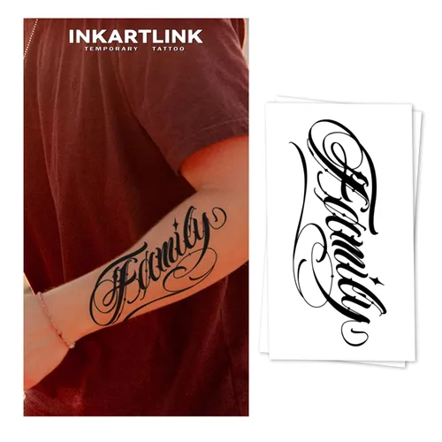 Vista 19 de INKARTLINK Tattoo Tech, 2 hojas de tatuaje semipermanente mediano, tatuajes temporales de diseño artístico para adultos, dura 1-2 semanas