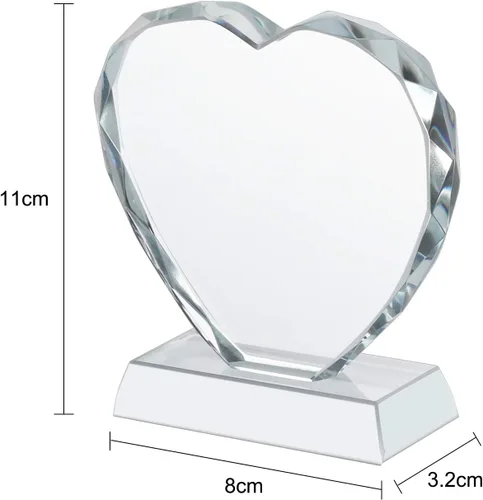 Vista 3 de Marco de fotos de cristal personalizado, marco de fotos de cristal personalizado, decoración de escritorio, placa de fotos de vidrio, regalo