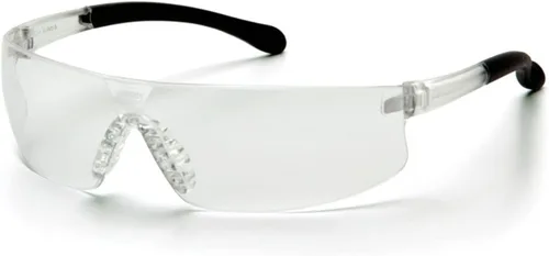 Vista 7 de Pyramex Provoq Safety Eyewear Blue Mirror Lens Black Temples Lente ámbar/marco negro