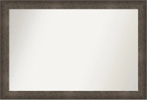 Vista 507 de Amanti Art Espejo de pared personalizado no biselado (25 x 25 pulgadas), marco de bronce acentuado, varios tamaños personalizados, espejo de baño