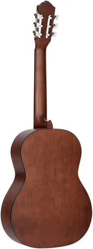 Vista 2 de Ortega Student Series Pro - Guitarra clásica de nailon de 6 cuerdas de tamaño completo, parte superior de abeto Engelmann sólido, satén natural (R55)