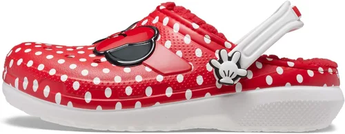 Vista 4 de Crocs Zuecos y pantuflas unisex de Disney con forro clásico para niños, zapatos y pantuflas de Mickey y Minnie Mouse
