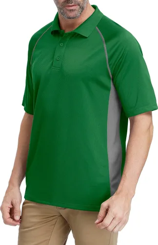 Vista 2 de MOHEEN Men's Polo Shirts Short Sleeve Moisture Wicking Performance Athletic Casual Golf Collared Shirt,Tall SizesM-7XL