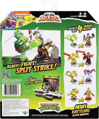 Vista 6 de Legends of Akedo Teenage Mutant Ninja Turtles. Mini guerreros de batalla contra paquete Donatello Vs Baxter Stockman M