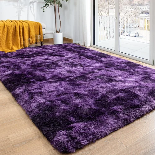 Vista 131 de Softlife Alfombra naranja para dormitorio, alfombra de felpa esponjosa para sala de estar para niñas, alfombra lanuda para niños, alfombra suave