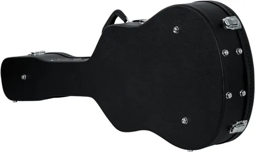 Vista 4 de Gator Hard-Shell Wood Case GWE-DREAD12 for Dreadnought Acoustic Guitars - Bundle with Picks, Strap, and Austin Bazaar Polishing Cloth