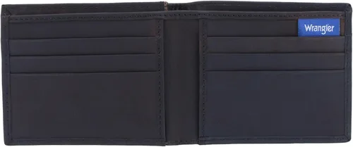 Vista 3 de Wrangler Cartera plegable de cuero para hombre