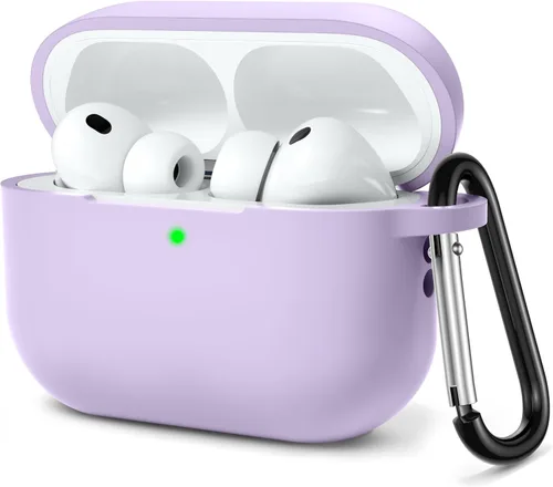 Vista 16 de Lerobo - Funda protectora completa de silicona suave para AirPods Pro 3 Rojo