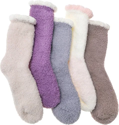 Vista 27 de EBMORE Calcetines mullidos para mujer, esponjosos, acogedores, cómodos, de felpa, cálidos, para invierno, para dormir, para el hogar, calcetines