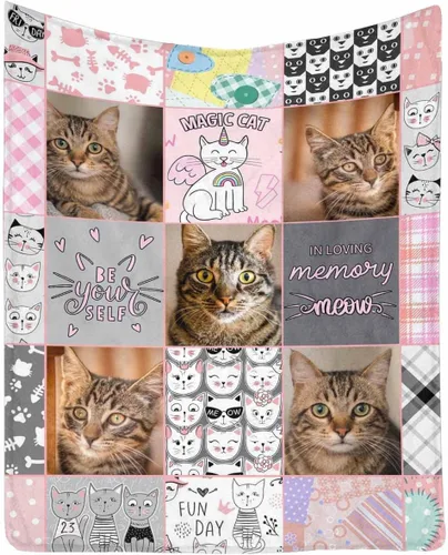 Vista 10 de InterestPrint Manta de perro personalizada en memoria amorosa de la pérdida con imágenes y nombre, regalo personalizado de recuerdo de condolencias