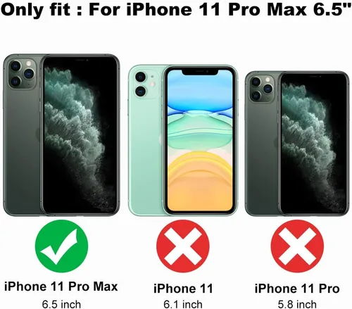 Vista 7 de OOK Magnatic - Funda para iPhone 11 Pro Max [compatible con MagSafe] protector completo de lente de cámara con borde electrochapado dorado, TPU
