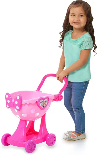 Vista 2 de Carrito de compras del salón de belleza de los ayudantes felices de Minnie, juguetes para niños oficialmente licenciados de 3 años en adelante