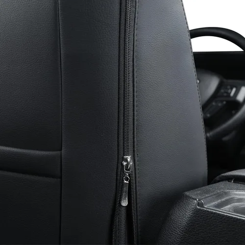 Vista 7 de Covertopia Fundas de asiento de piel sintética F150, ajuste personalizado para Ford F150 SuperCrew 2015-2024 2025 y 2017-2024 2025 F250 F350 F450