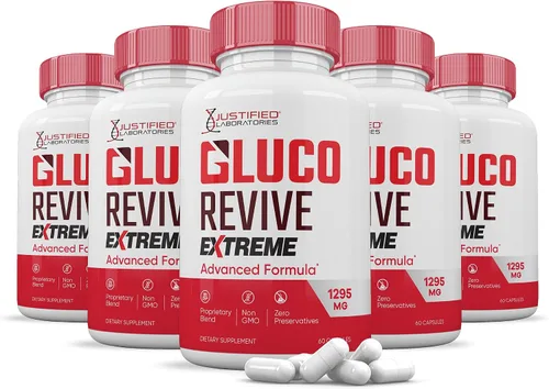 Vista 10 de Gluco Revive Extreme 1295MG Píldoras Glyco Support Fórmula avanzada Gluorevive Soporte de glucógeno formulado con cúrcuma berberina resveratrol ajo