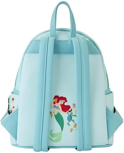 Vista 5 de Loungefly Disney La Sirenita Ariel Princess Lenticular Mini Mochila, verde azulado, Moderno