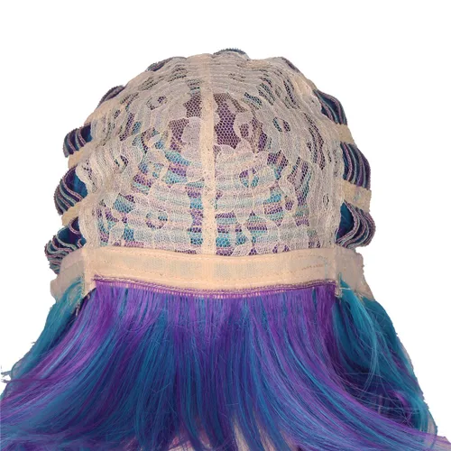 Vista 8 de ColorGround - Peluca larga rizada para cosplay con 2 coletas, talla única