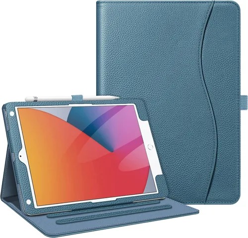 Vista 44 de Fintie - Funda para iPad de 9ª / 8ª / 7ª generación (2021/2020/2019) de 10.2 pulgadas - [Protección de esquinas] Funda con soporte de visualización