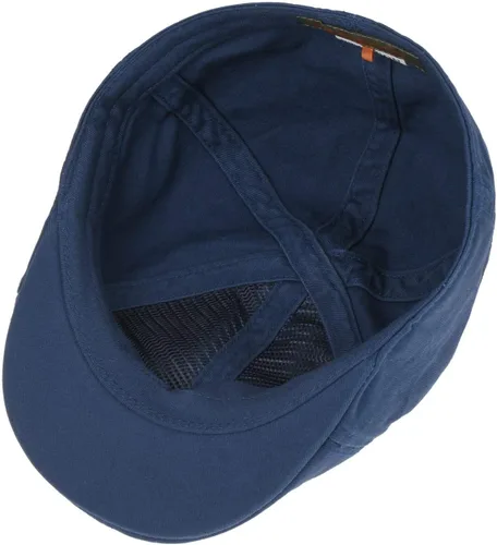 Vista 3 de Stetson Gorra plana de algodón Texas con protección UV 40+ color sólido pico Ivy Cap Hombres Primavera Verano Azul
