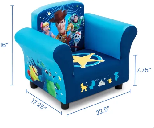 Vista 3 de Delta Children Silla tapizada para niños, Toy Story 4