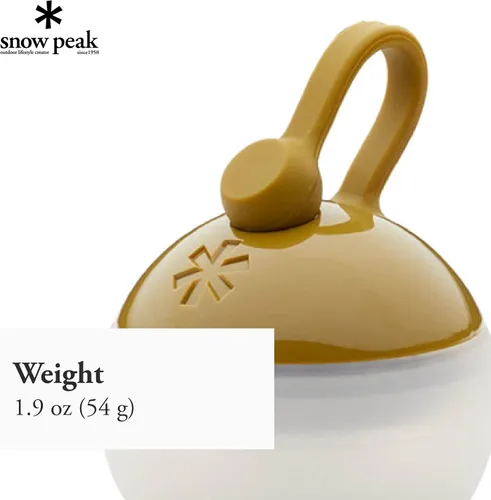 Vista 5 de Snow Peak Hozuki - Mini linterna, compacta, brillante, portátil, luz de campamento, color dorado