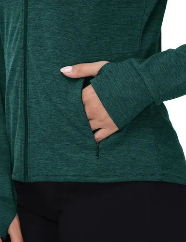 Vista 27 de TBMPOY Chaquetas con capucha y protección solar UPF 50+ para mujer, ligeras, de manga larga, para senderismo, exteriores, con cremallera completa