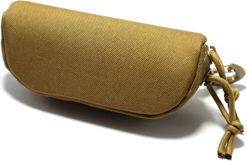 Vista 2 de Tactical Molle Glasses Case Tactical Eyeglasses Case Shockproof Sunglasses Carrying Protective Box with Clip
