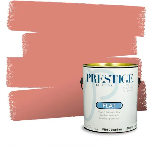 Vista 730 de Prestige Paints Pintura exterior e imprimación en uno, 1 galón, plano, coincidencia comparable de Valspar* Amber Rose*