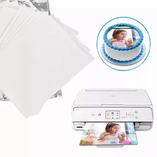 Vista 4 de CRANBOLY 25 hojas de glaseado A4 de papel comestible de 11.7 x 8.3 pulgadas