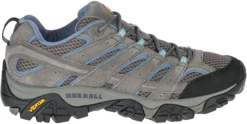 Vista 2 de Merrell Moab 2 - Tenis de senderismo con ventilación para mujer, gris, 9