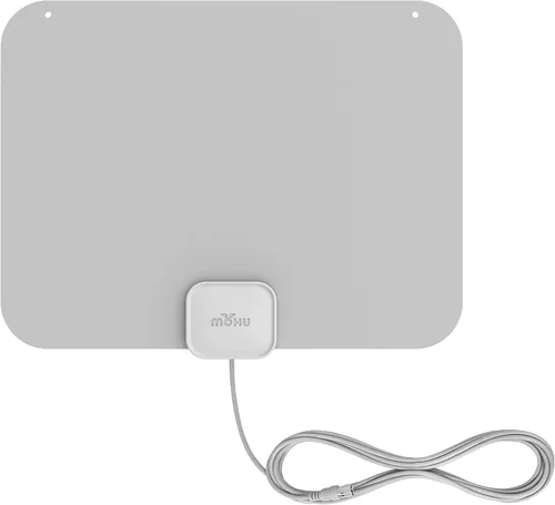 Vista 14 de Mohu Leaf Amplified - Antena de TV para interiores ultrafina, rango de 60 millas, amplificador Jolt Switch, UHF VHF, multidireccional, 4K UHD, TV
