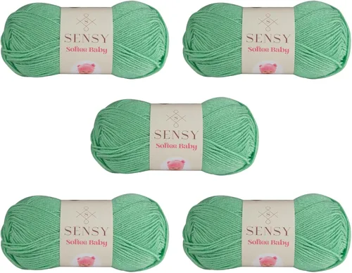 Vista 20 de Sensy Softee Hilo para Bebé, 3.5 oz, 275 yardas, Gauge 3 Light (Almendra)