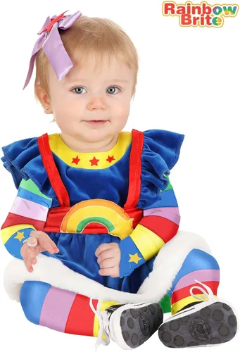 Vista 2 de Disfraz infantil Rainbow Brite