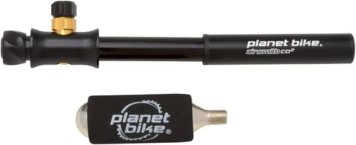 Vista 2 de Planet Bike Air Smith - Bomba de CO2 con cartucho de 16 gm, color negro