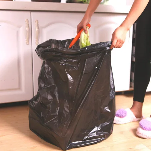 Vista 3 de Bolsa de basura de cocina de 10 galones, forros negros para papeleras, 170