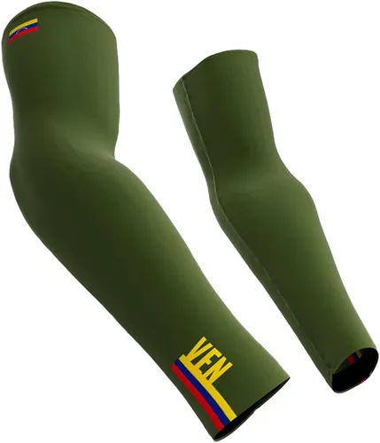Vista 9 de ScudoPro Venezuela Mangas de compresión Country Code - Caminar - Ciclismo - Correr - Golf - Béisbol - Baloncesto Negro