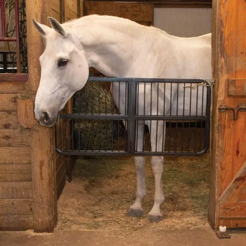 Vista 5 de EASY-UP Titan Horse - Puertas para caballo, construcción de acero resistente, acabado resistente al óxido, ideal para granero, granja y uso