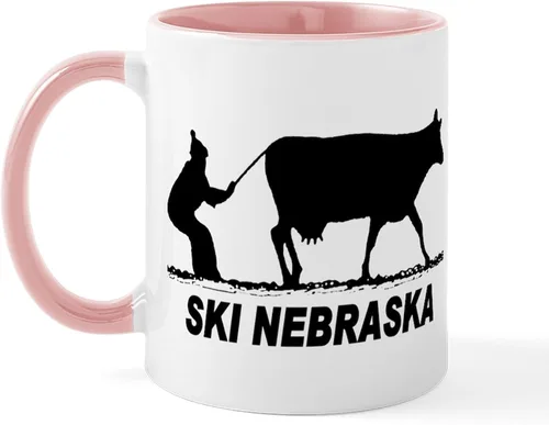 Vista 86 de CafePress I Love Nebraska Taza de café de cerámica de 11 oz (11.0 fl oz)