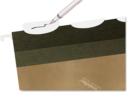 Vista 2 de Pendaflex Carpetas colgantes reforzadas Ready-Tab tamaño carta, verde estándar, 5 pestañas, 25BX (42590)