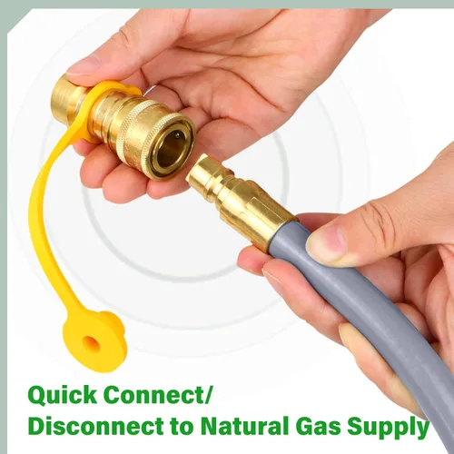 Vista 3 de Kit de conversión de gas natural 4984619A mejorado, compatible con parrillas de combustible dobles Char-Broil de la serie comercial, profesional