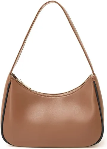 Vista 39 de CYHTWSDJ Bolsos de hombro para mujeres, lindo bolso tote tipo hobo con cierre de cremallera y mini cartera de mano Nailon Negro