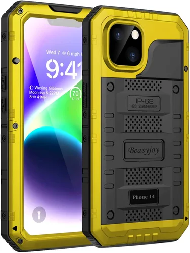 Vista 20 de Beasyjoy Funda impermeable de metal para iPhone 11, resistente, a prueba de golpes, a prueba de polvo, protección resistente, pantalla incorporada