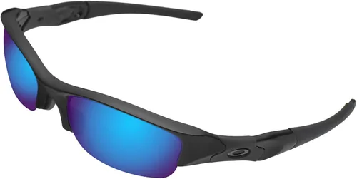 Vista 2 de BroLizard - Lente polarizada para gafas de sol Oakley Flak Jacket, azul