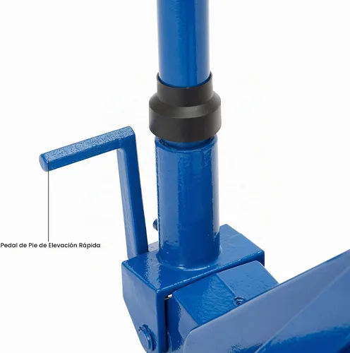 Vista 4 de AC Hydraulic DK20Q Gato de servicio hidráulico de perfil bajo de 2 toneladas, azul