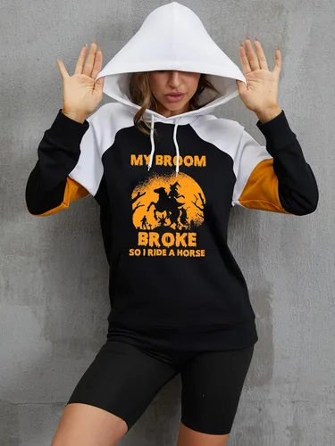 Vista 6 de MORCHOY Sudadera con capucha de manga larga con cordón para mujer, casual, holgada, con bolsillos