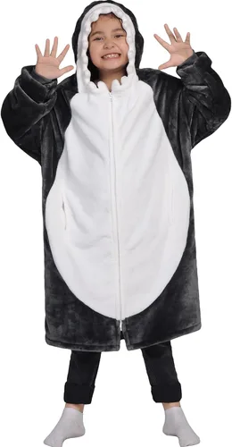 Vista 20 de Waitu Manta Ponible de Oso con Capucha, Divertidos Disfraces de Halloween, Regalos de Cumpleaños para Mujeres, Hombres, Niños y Niñas, Manta